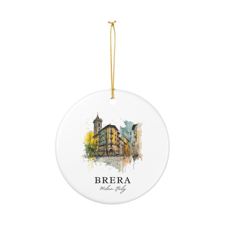 Brera Milan Italy Ornament: Unique Brera Milan Souvenir, Brera Milan Italy Xmas Decor, and Authentic Brera Milan Gift
