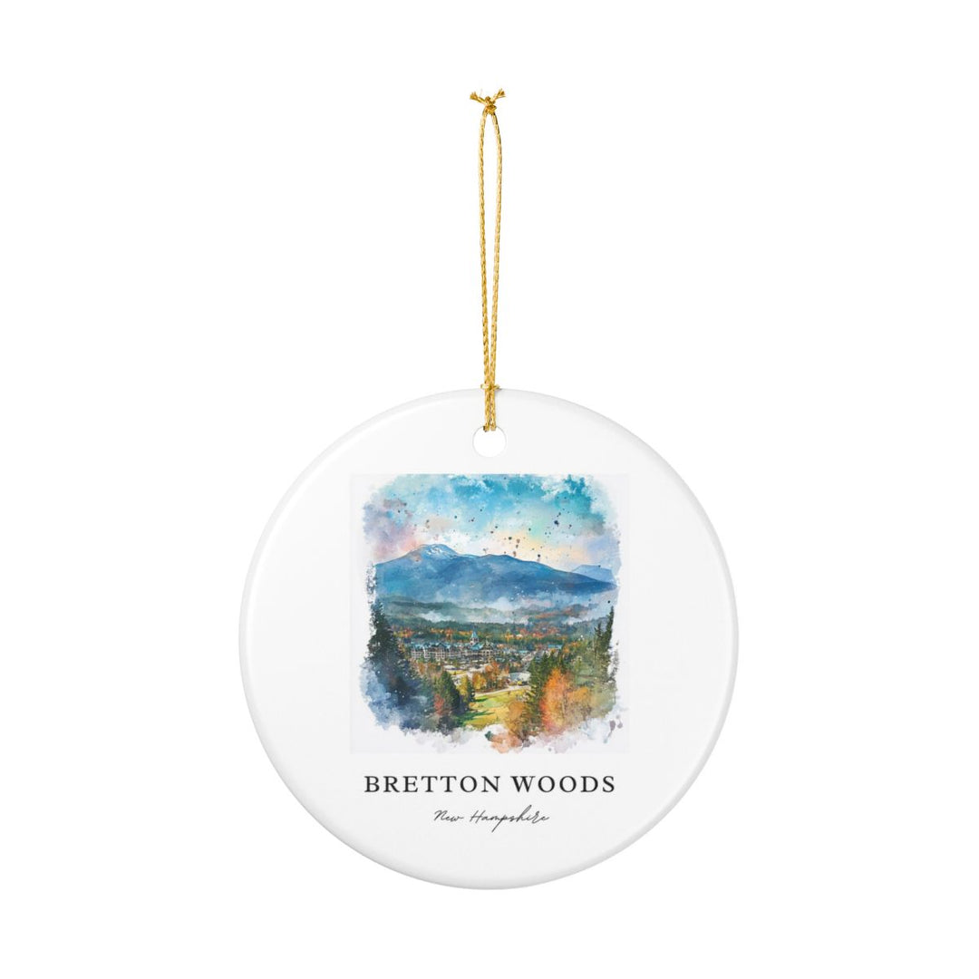 Bretton Woods New Hampshire Ornament: Unique Bretton Woods Souvenir, Bretton Woods New Hampshire Xmas Decor, and Authentic Bretton Woods Gift