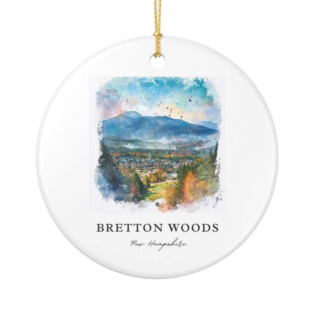 Bretton Woods New Hampshire Ornament: Unique Bretton Woods Souvenir, Bretton Woods New Hampshire Xmas Decor, and Authentic Bretton Woods Gift