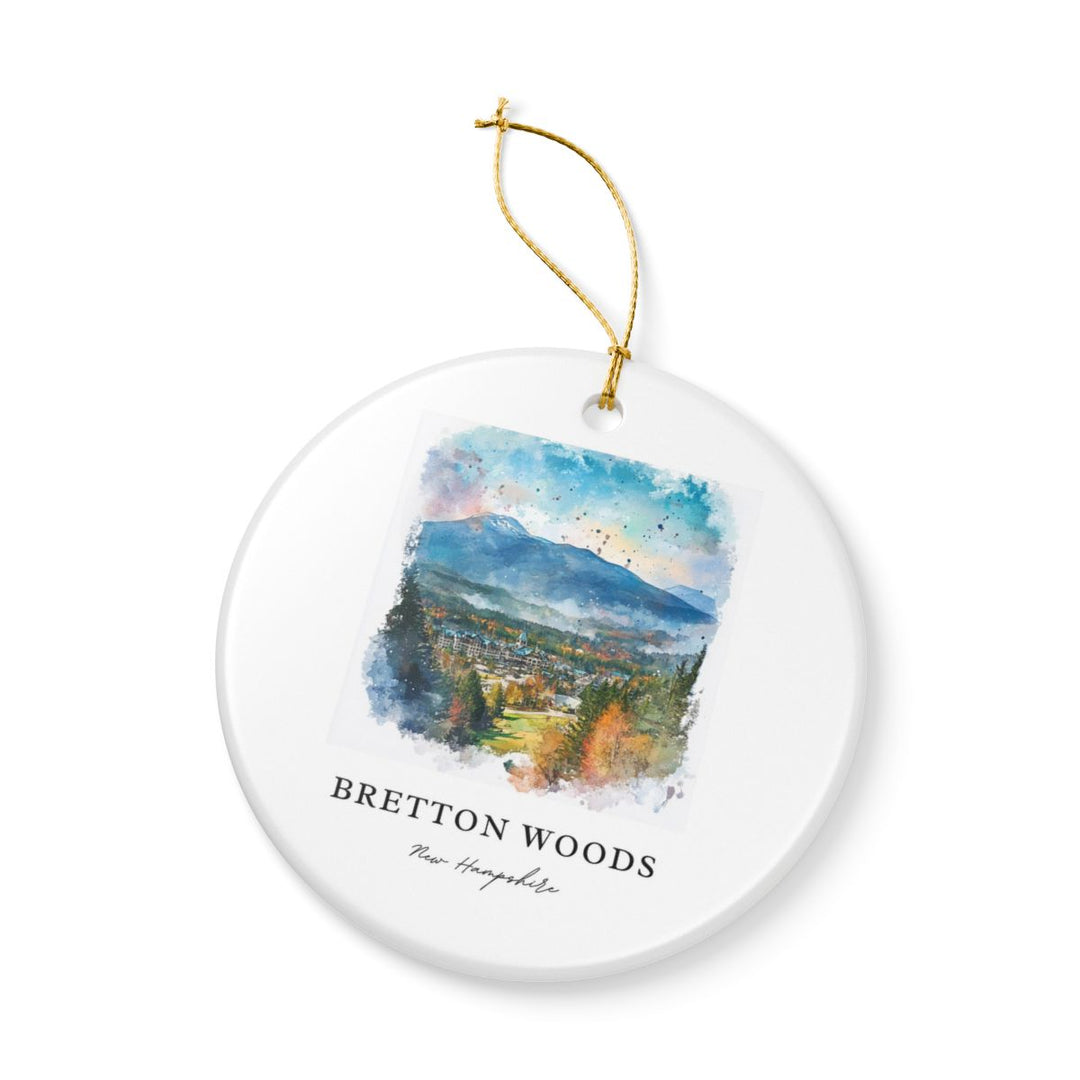 Bretton Woods New Hampshire Ornament: Unique Bretton Woods Souvenir, Bretton Woods New Hampshire Xmas Decor, and Authentic Bretton Woods Gift