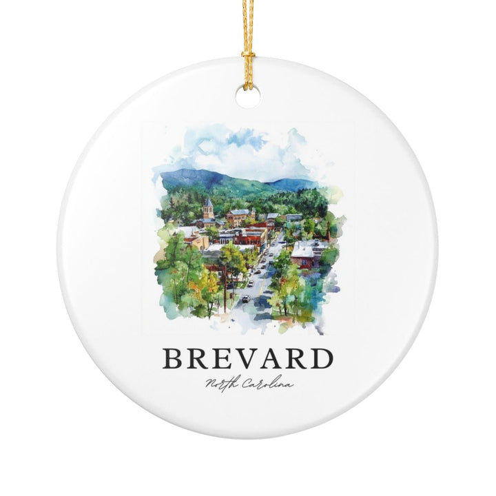 Brevard North Carolina Ornament: Unique Brevard Souvenir, Brevard North Carolina Xmas Decor, and Authentic Brevard Gift