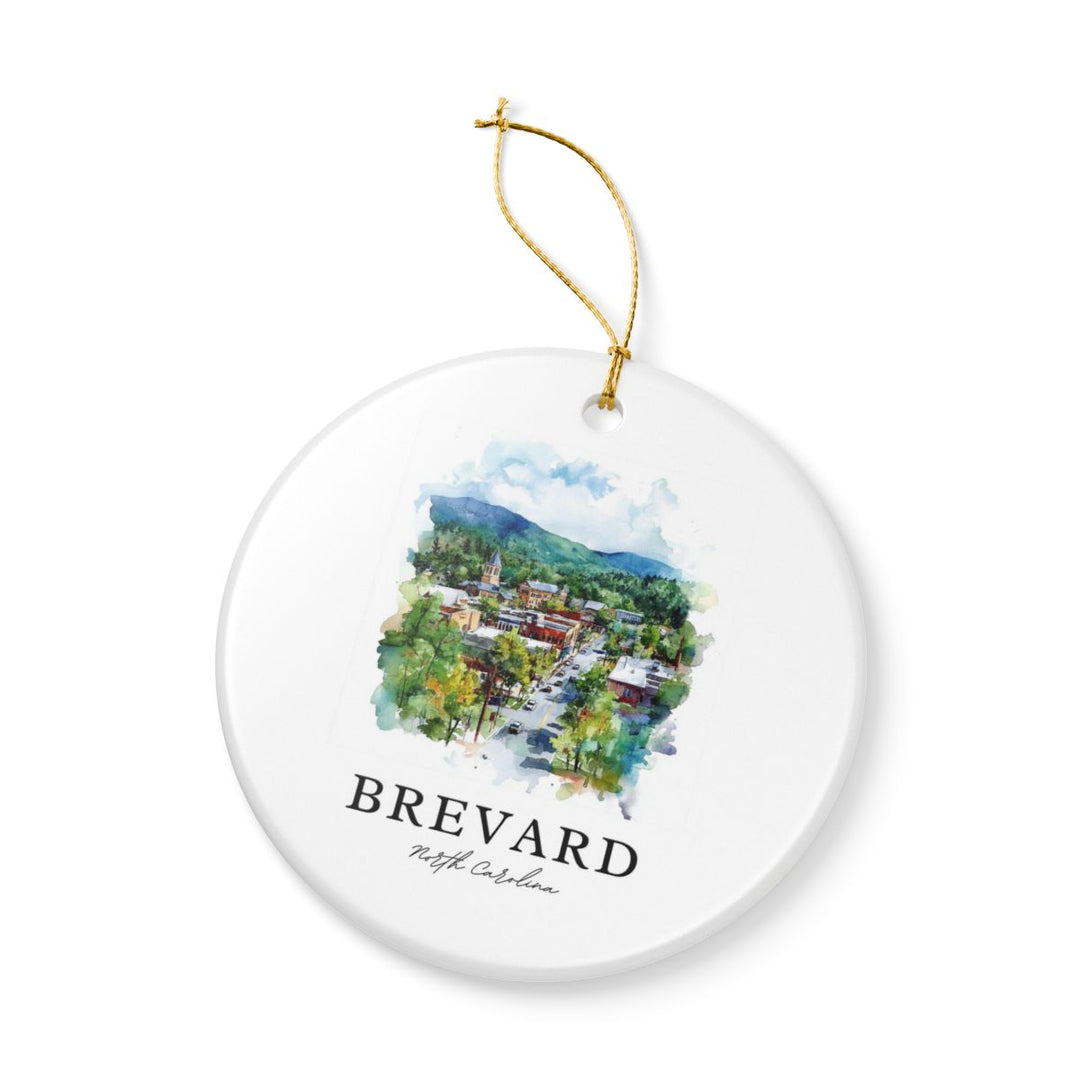 Brevard North Carolina Ornament: Unique Brevard Souvenir, Brevard North Carolina Xmas Decor, and Authentic Brevard Gift
