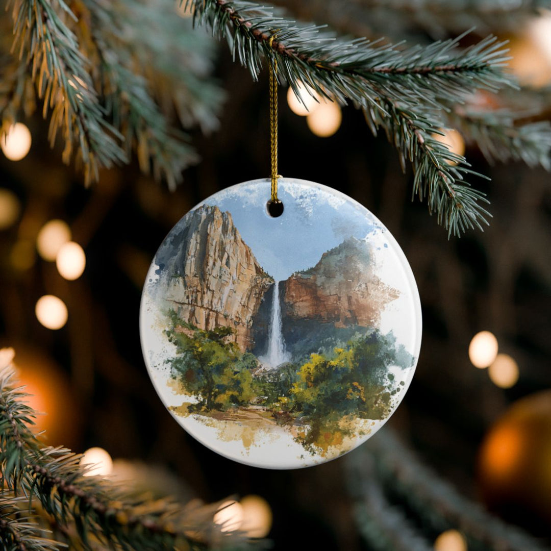 Bridal Veil Falls Utah USA Ornament: Unique Bridal Veil Falls Souvenir, Bridal Veil Falls Utah Xmas Decor, and Authentic Bridal Veil Falls Gift