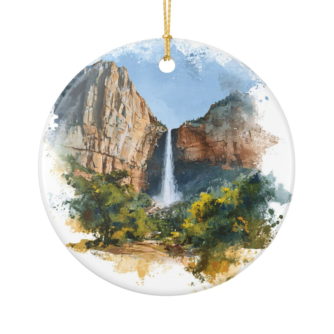 Bridal Veil Falls Utah USA Ornament: Unique Bridal Veil Falls Souvenir, Bridal Veil Falls Utah Xmas Decor, and Authentic Bridal Veil Falls Gift