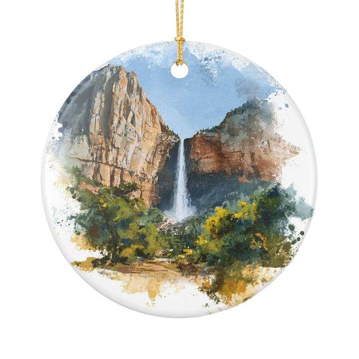 Bridal Veil Falls Utah USA Ornament: Unique Bridal Veil Falls Souvenir, Bridal Veil Falls Utah Xmas Decor, and Authentic Bridal Veil Falls Gift
