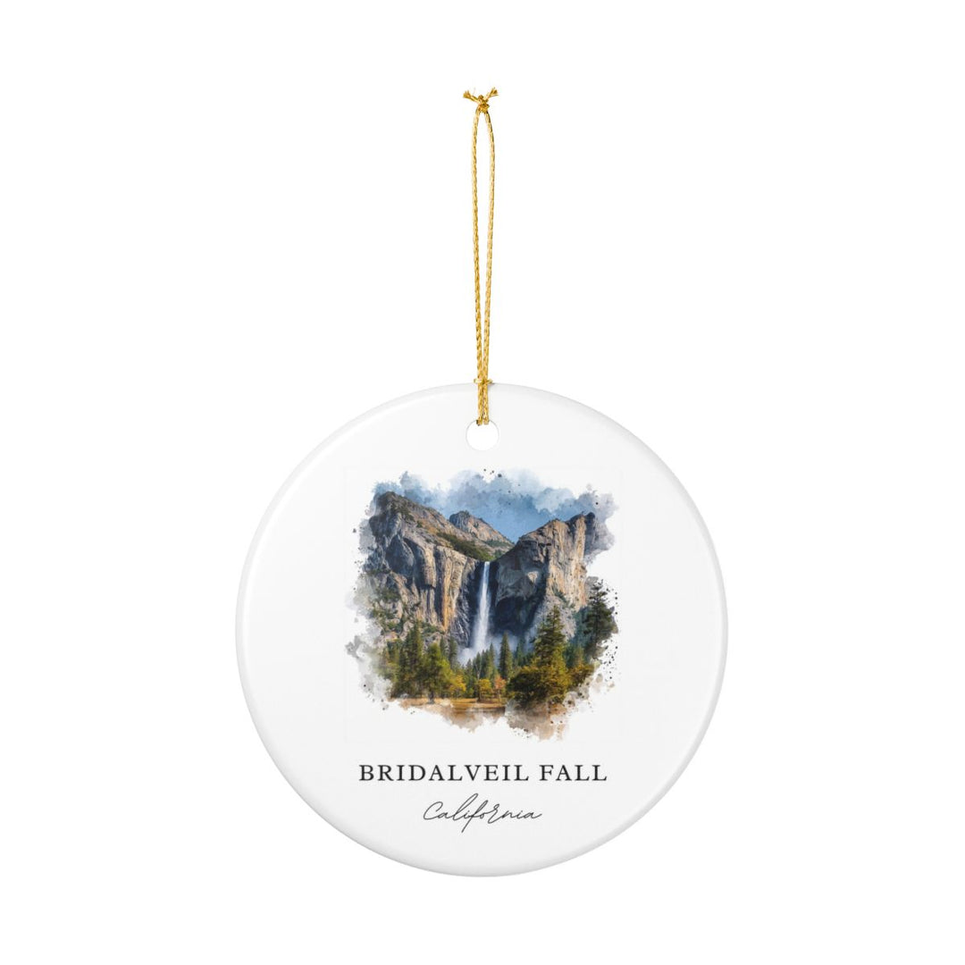 Bridalveil Fall California USA Ornament: Unique Bridalveil Fall Souvenir, Bridalveil Fall California Xmas Decor, and Authentic Bridalveil Fall Gift