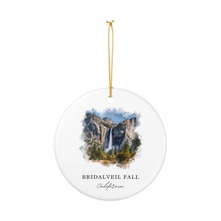 Bridalveil Fall California USA Ornament: Unique Bridalveil Fall Souvenir, Bridalveil Fall California Xmas Decor, and Authentic Bridalveil Fall Gift