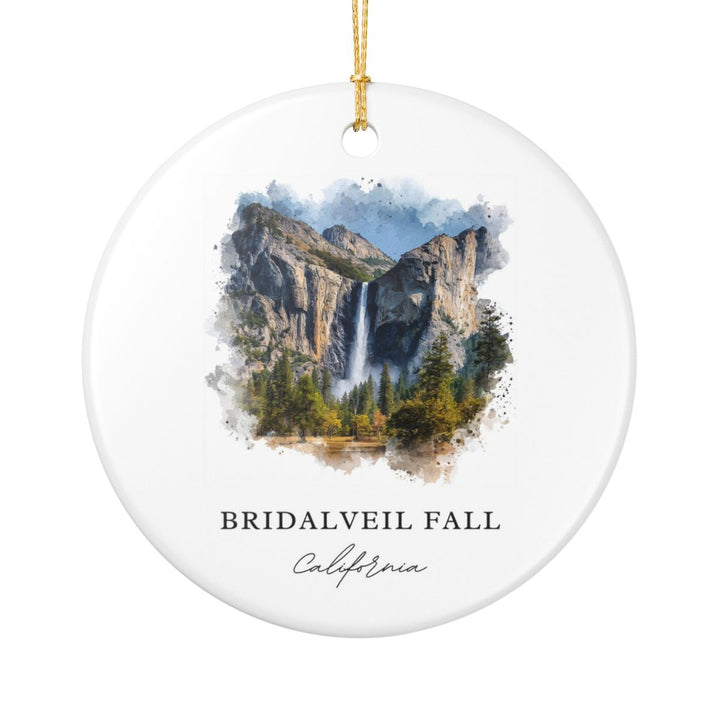 Bridalveil Fall California USA Ornament: Unique Bridalveil Fall Souvenir, Bridalveil Fall California Xmas Decor, and Authentic Bridalveil Fall Gift