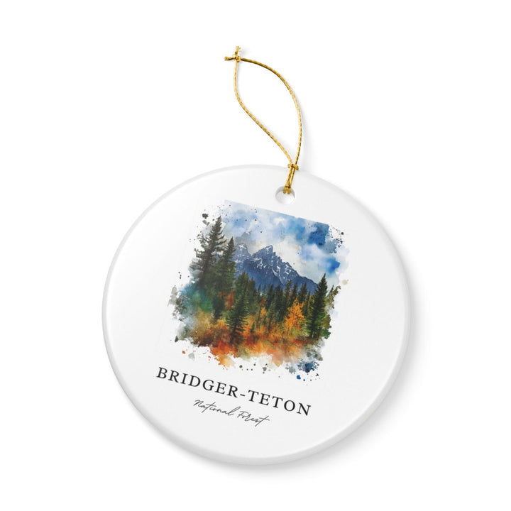 Bridger Teton National Forest Wyoming Ornament: Unique Bridger Teton National Forest Souvenir, Bridger Teton National Forest Wyoming Xmas Decor, and Authentic Bridger Teton National Forest Gift