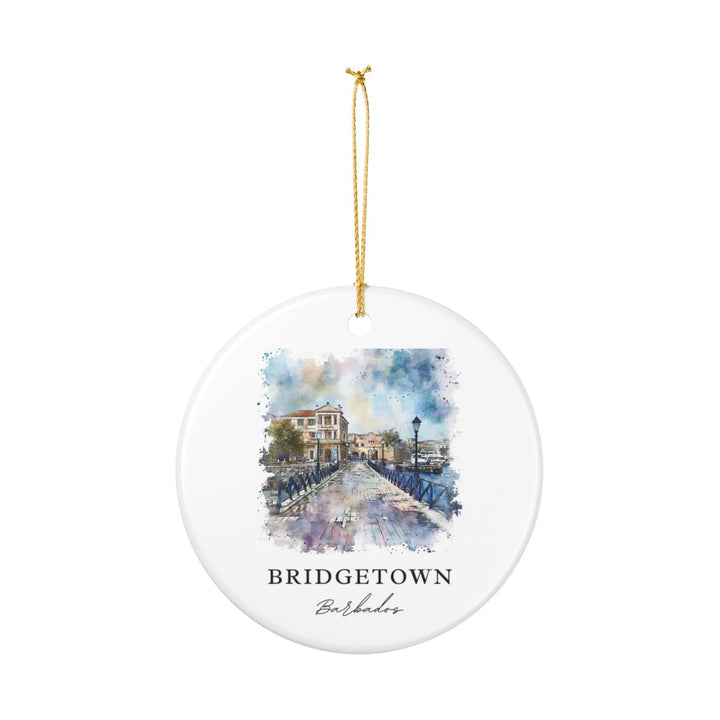 Bridgetown Ornament: Unique Bridgetown Souvenir, Bridgetown Xmas Decor, and Authentic Bridgetown Gift