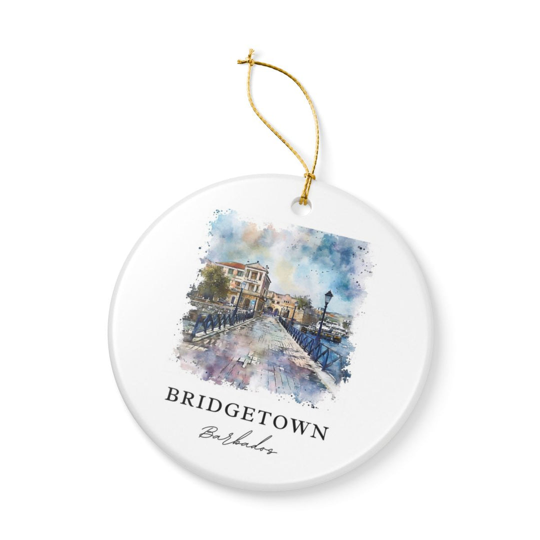 Bridgetown Ornament: Unique Bridgetown Souvenir, Bridgetown Xmas Decor, and Authentic Bridgetown Gift