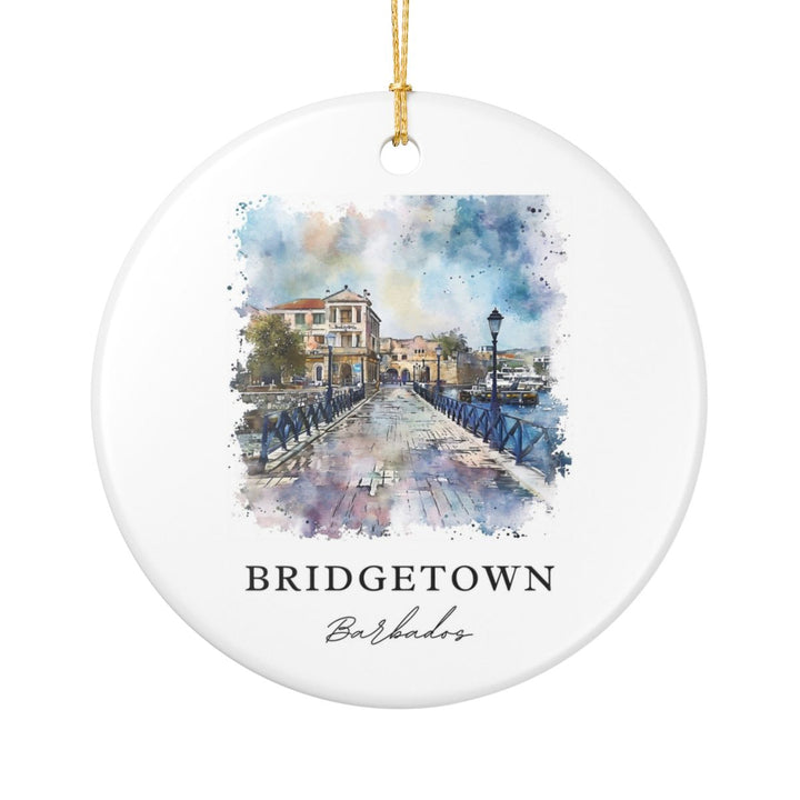 Bridgetown Ornament: Unique Bridgetown Souvenir, Bridgetown Xmas Decor, and Authentic Bridgetown Gift