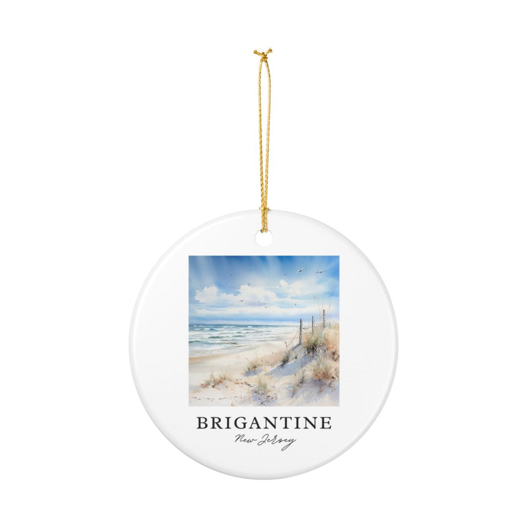 Brigantine Beach New Jersey Ornament: Unique Brigantine Beach Souvenir, Brigantine Beach New Jersey Xmas Decor, and Authentic Brigantine Beach Gift