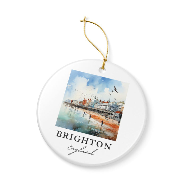 Brighton England Ornament: Unique Brighton Souvenir, Brighton England Xmas Decor, and Authentic Brighton Gift