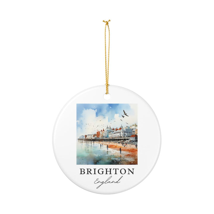Brighton England Ornament: Unique Brighton Souvenir, Brighton England Xmas Decor, and Authentic Brighton Gift
