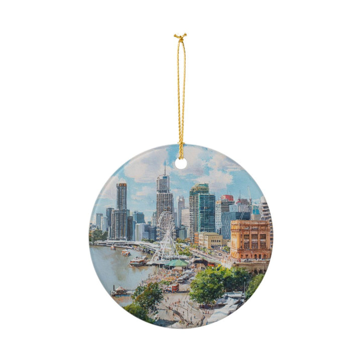 Brisbane Ornament: Unique Brisbane Souvenir, Brisbane Xmas Decor, and Authentic Brisbane Gift