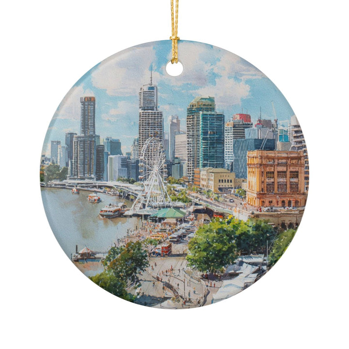 Brisbane Ornament: Unique Brisbane Souvenir, Brisbane Xmas Decor, and Authentic Brisbane Gift