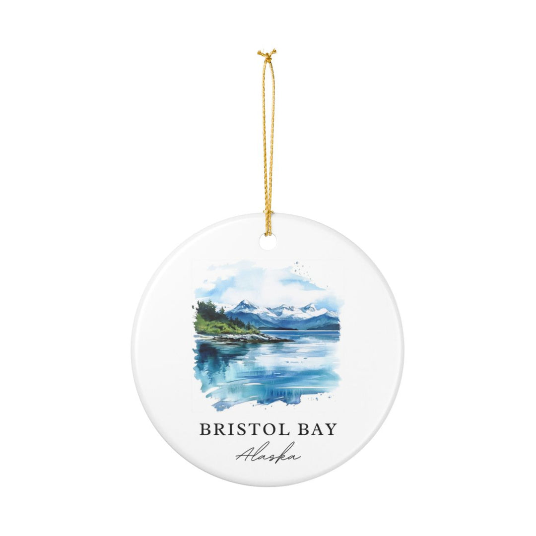 Bristol Bay Alaska Ornament: Unique Bristol Bay Souvenir, Bristol Bay Alaska Xmas Decor, and Authentic Bristol Bay Gift