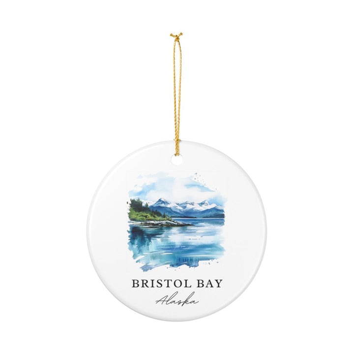 Bristol Bay Alaska Ornament: Unique Bristol Bay Souvenir, Bristol Bay Alaska Xmas Decor, and Authentic Bristol Bay Gift