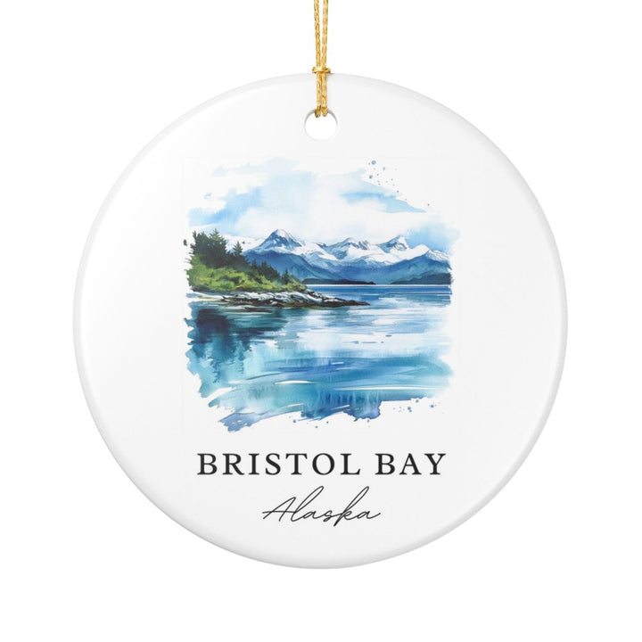 Bristol Bay Alaska Ornament: Unique Bristol Bay Souvenir, Bristol Bay Alaska Xmas Decor, and Authentic Bristol Bay Gift