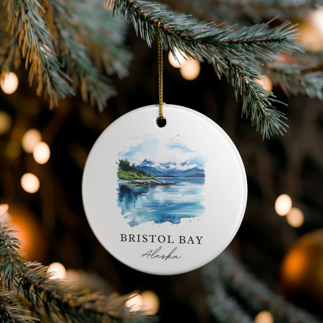 Bristol Bay Alaska Ornament: Unique Bristol Bay Souvenir, Bristol Bay Alaska Xmas Decor, and Authentic Bristol Bay Gift