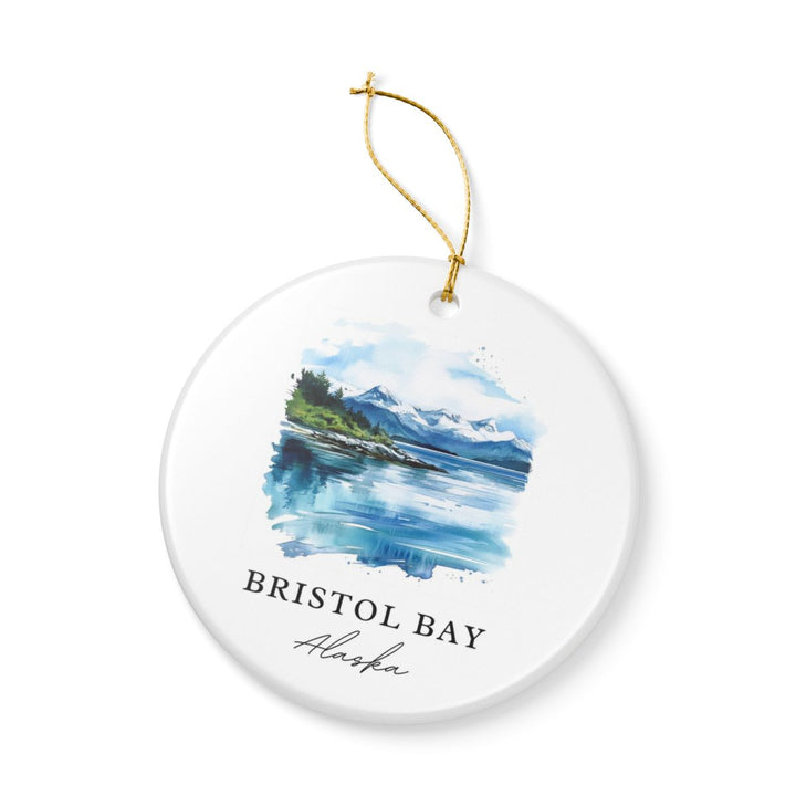 Bristol Bay Alaska Ornament: Unique Bristol Bay Souvenir, Bristol Bay Alaska Xmas Decor, and Authentic Bristol Bay Gift