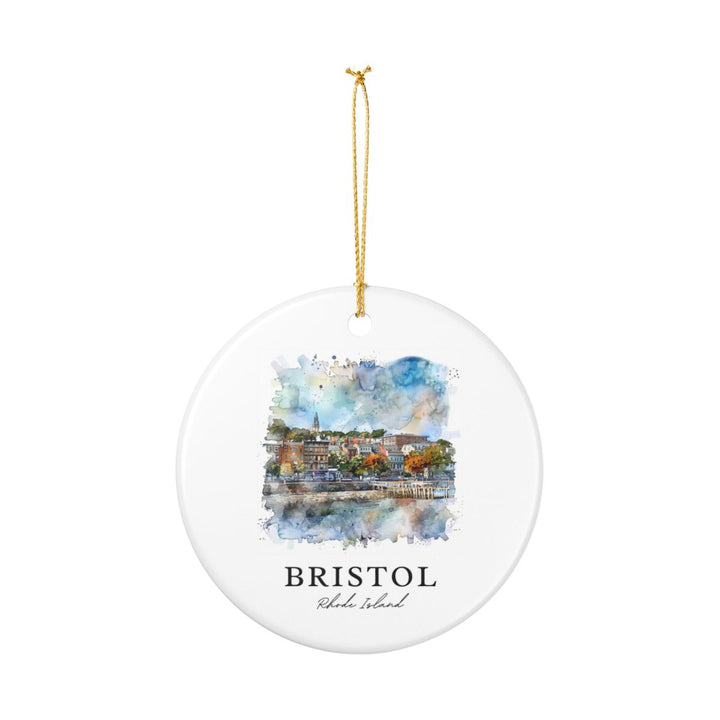 Bristol Rhode Island Rhode Island Ornament: Unique Bristol Rhode Island Souvenir, Bristol Rhode Island Rhode Island Xmas Decor, and Authentic Bristol Rhode Island Gift