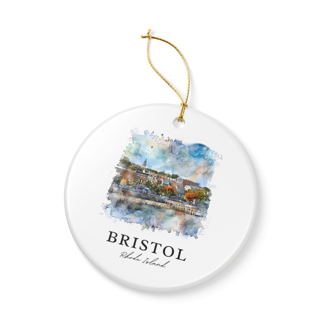 Bristol Rhode Island Rhode Island Ornament: Unique Bristol Rhode Island Souvenir, Bristol Rhode Island Rhode Island Xmas Decor, and Authentic Bristol Rhode Island Gift