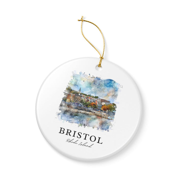 Bristol Rhode Island Rhode Island Ornament: Unique Bristol Rhode Island Souvenir, Bristol Rhode Island Rhode Island Xmas Decor, and Authentic Bristol Rhode Island Gift