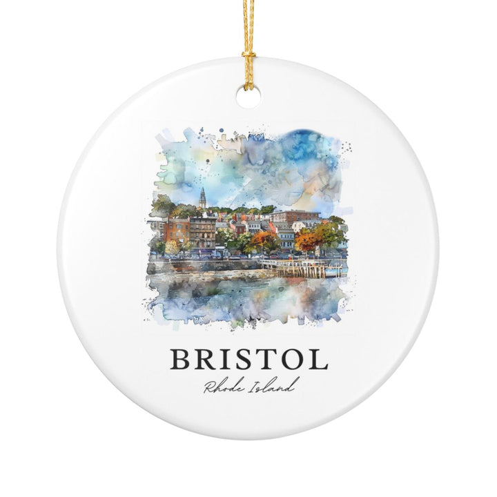 Bristol Rhode Island Rhode Island Ornament: Unique Bristol Rhode Island Souvenir, Bristol Rhode Island Rhode Island Xmas Decor, and Authentic Bristol Rhode Island Gift