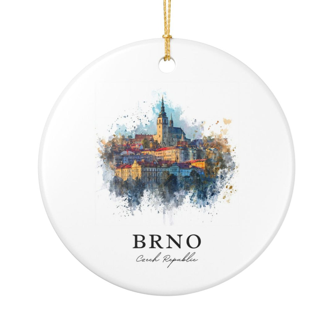 Brno Czech Republic Ornament: Unique Brno Czech Republic Souvenir, Brno Czech Republic Xmas Decor, and Authentic Brno Czech Republic Gift