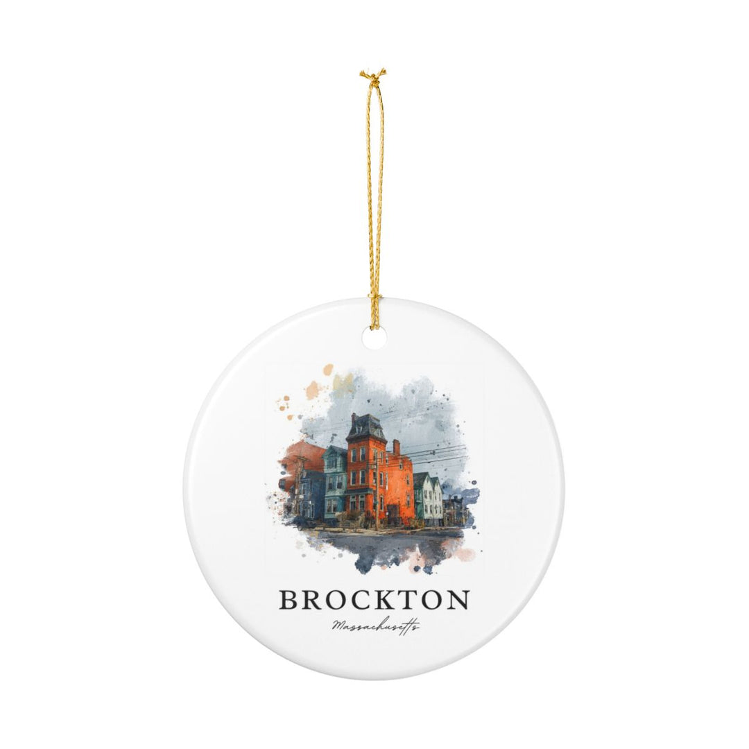 Brockton Massachusetts A Ornament: Unique Brockton Massachusetts A Souvenir, Brockton Massachusetts A Xmas Decor, and Authentic Brockton Massachusetts A Gift