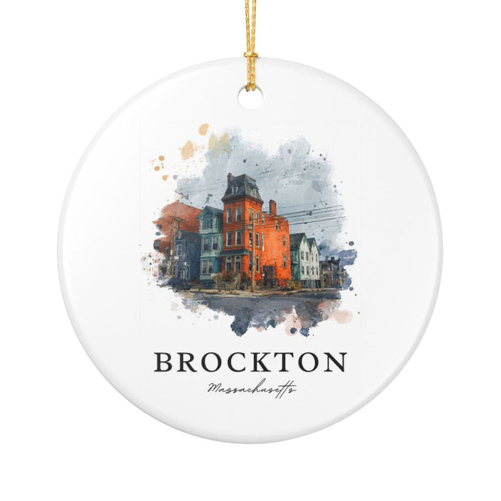 Brockton Massachusetts A Ornament: Unique Brockton Massachusetts A Souvenir, Brockton Massachusetts A Xmas Decor, and Authentic Brockton Massachusetts A Gift