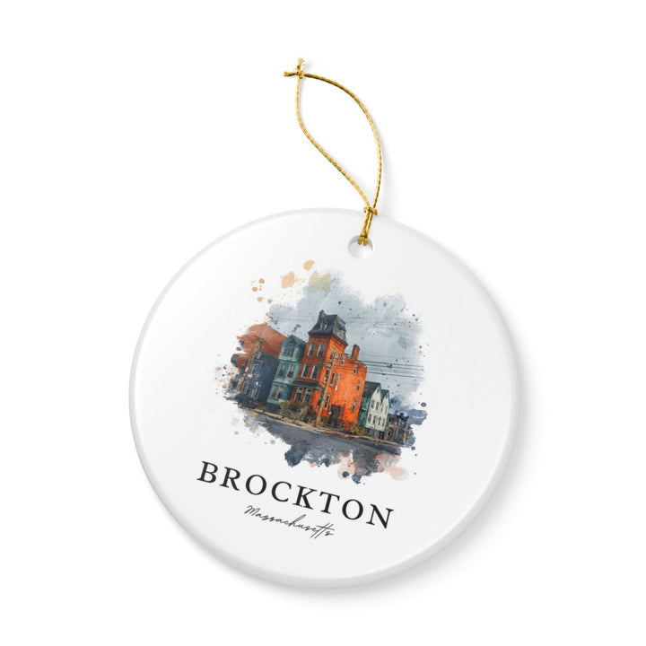 Brockton Massachusetts A Ornament: Unique Brockton Massachusetts A Souvenir, Brockton Massachusetts A Xmas Decor, and Authentic Brockton Massachusetts A Gift