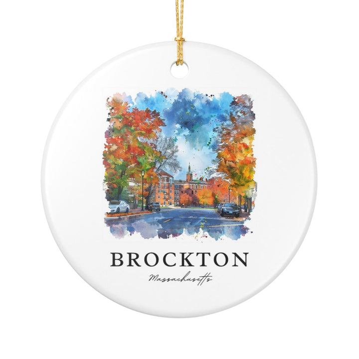Brockton Massachusetts Massachusetts Ornament: Unique Brockton Massachusetts Souvenir, Brockton Massachusetts Massachusetts Xmas Decor, and Authentic Brockton Massachusetts Gift