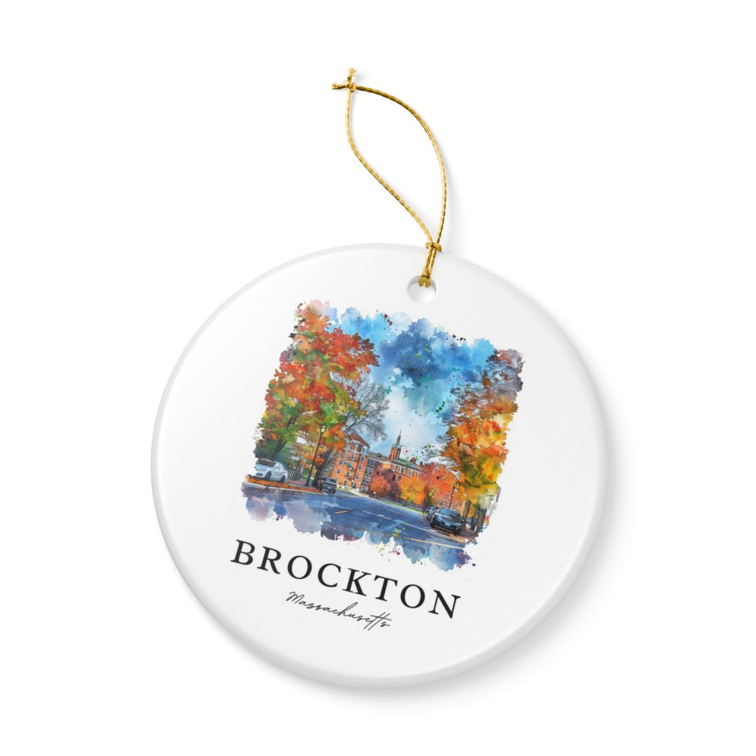 Brockton Massachusetts Massachusetts Ornament: Unique Brockton Massachusetts Souvenir, Brockton Massachusetts Massachusetts Xmas Decor, and Authentic Brockton Massachusetts Gift