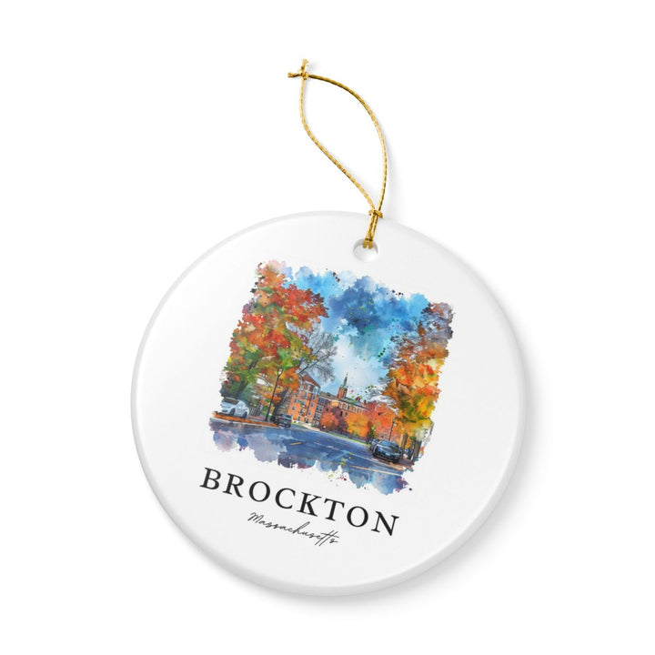 Brockton Massachusetts Massachusetts Ornament: Unique Brockton Massachusetts Souvenir, Brockton Massachusetts Massachusetts Xmas Decor, and Authentic Brockton Massachusetts Gift