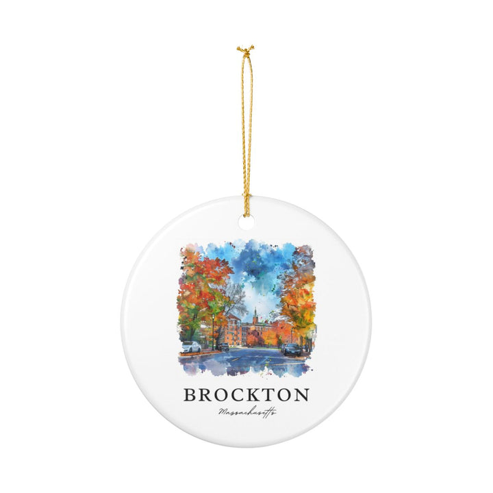 Brockton Massachusetts Massachusetts Ornament: Unique Brockton Massachusetts Souvenir, Brockton Massachusetts Massachusetts Xmas Decor, and Authentic Brockton Massachusetts Gift