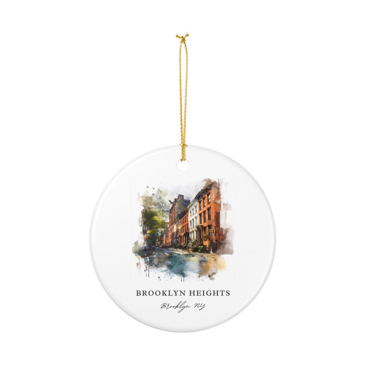 Brooklyn Heights Brooklyn NY Ornament: Unique Brooklyn Heights Brooklyn Souvenir, Brooklyn Heights Brooklyn New York Xmas Decor, and Authentic Brooklyn Heights Brooklyn Gift