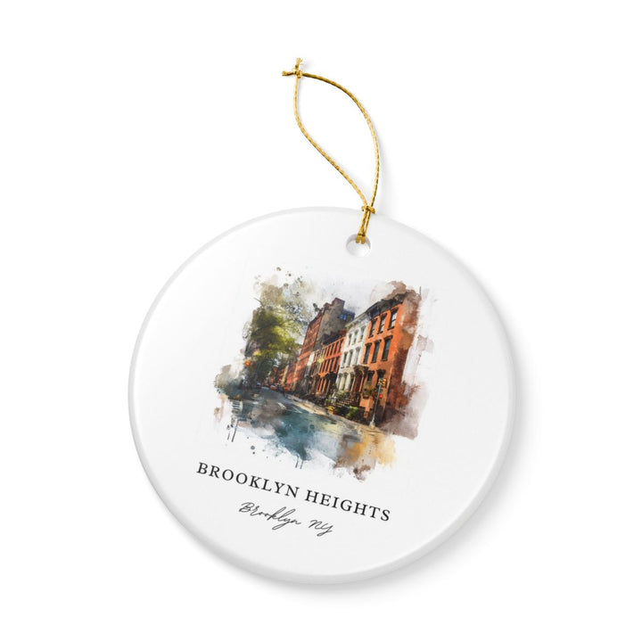 Brooklyn Heights Brooklyn NY Ornament: Unique Brooklyn Heights Brooklyn Souvenir, Brooklyn Heights Brooklyn New York Xmas Decor, and Authentic Brooklyn Heights Brooklyn Gift