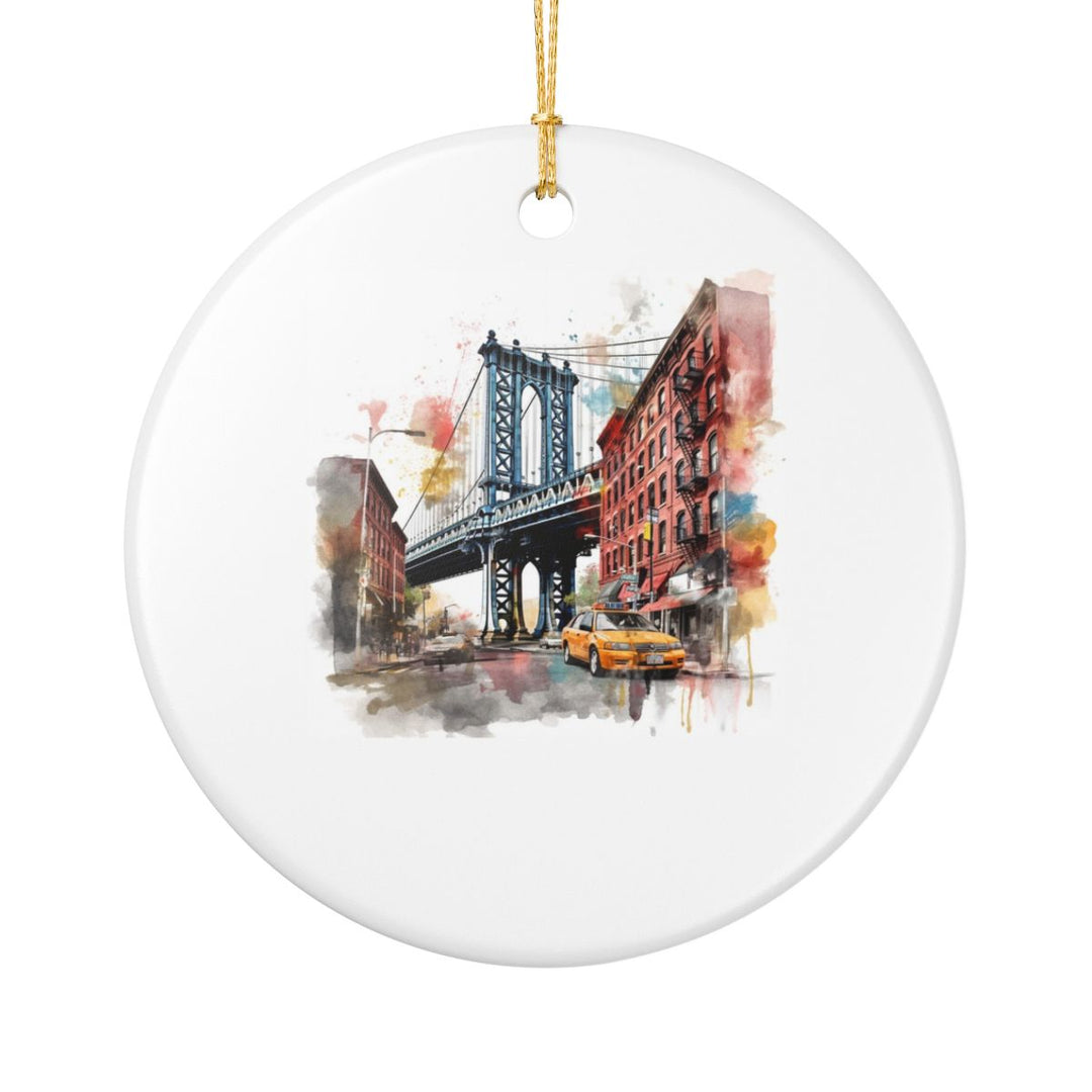 Brooklyn New York Ornament: Unique Brooklyn Souvenir, Brooklyn New York Xmas Decor, and Authentic Brooklyn Gift