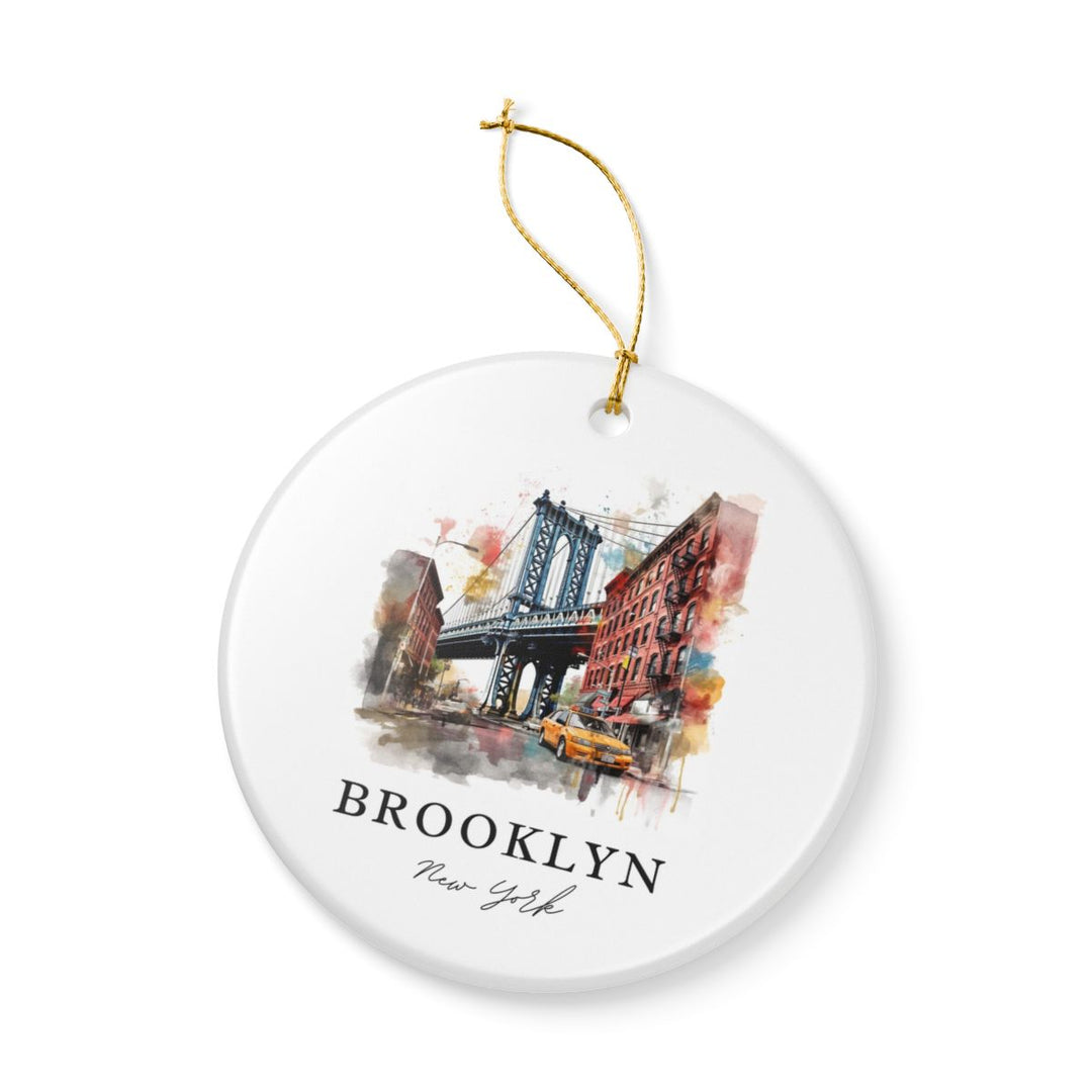 Brooklyn New York Ornament: Unique Brooklyn Souvenir, Brooklyn New York Xmas Decor, and Authentic Brooklyn Gift