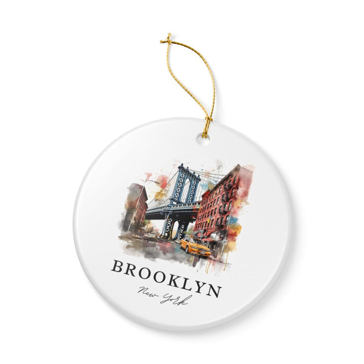 Brooklyn New York Ornament: Unique Brooklyn Souvenir, Brooklyn New York Xmas Decor, and Authentic Brooklyn Gift