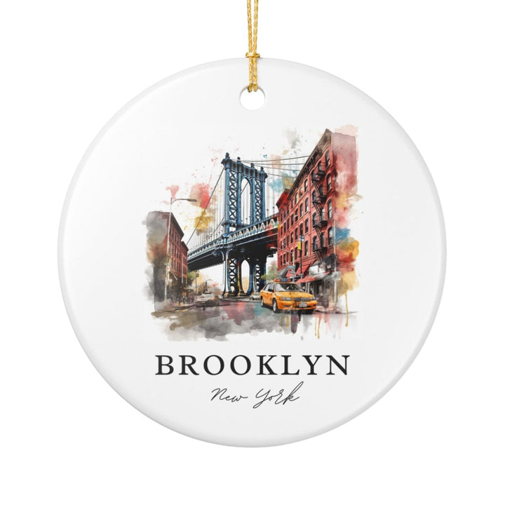 Brooklyn New York Ornament: Unique Brooklyn Souvenir, Brooklyn New York Xmas Decor, and Authentic Brooklyn Gift