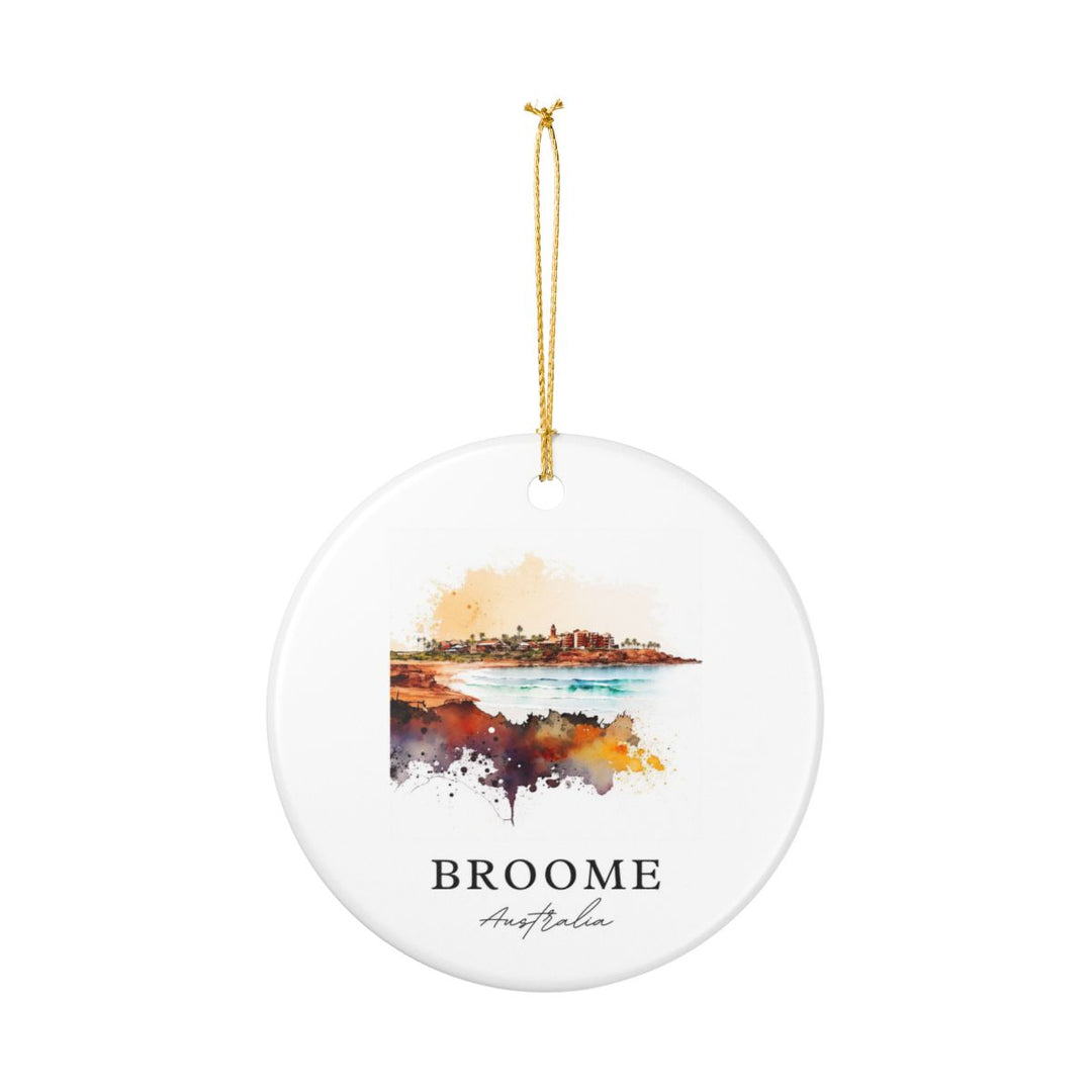 Broome Australia Ornament: Unique Broome Souvenir, Broome Australia Xmas Decor, and Authentic Broome Gift