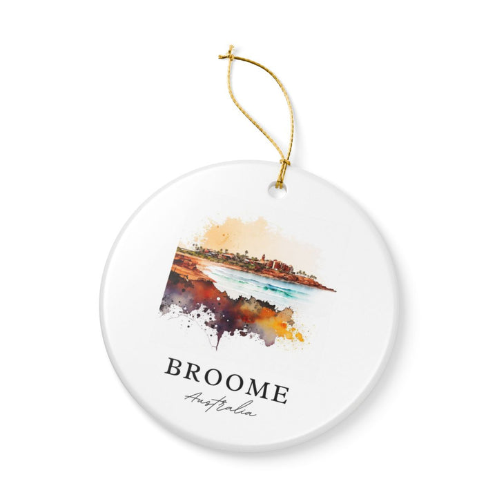 Broome Australia Ornament: Unique Broome Souvenir, Broome Australia Xmas Decor, and Authentic Broome Gift