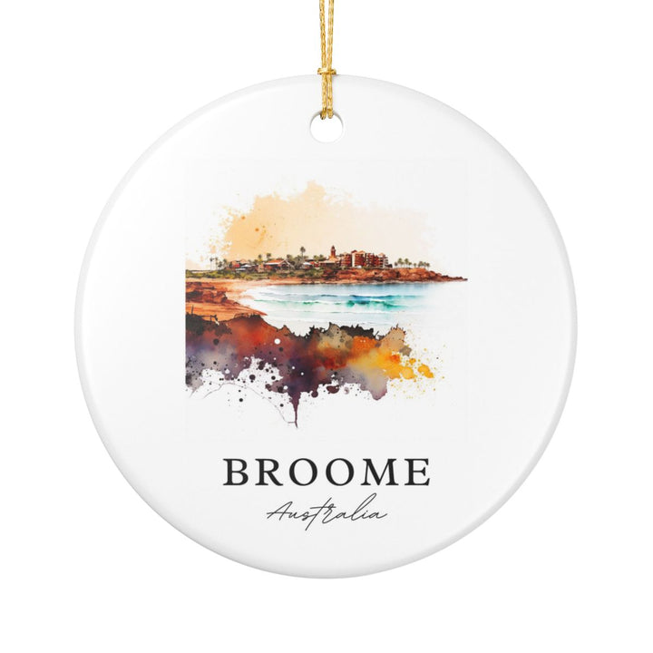 Broome Australia Ornament: Unique Broome Souvenir, Broome Australia Xmas Decor, and Authentic Broome Gift