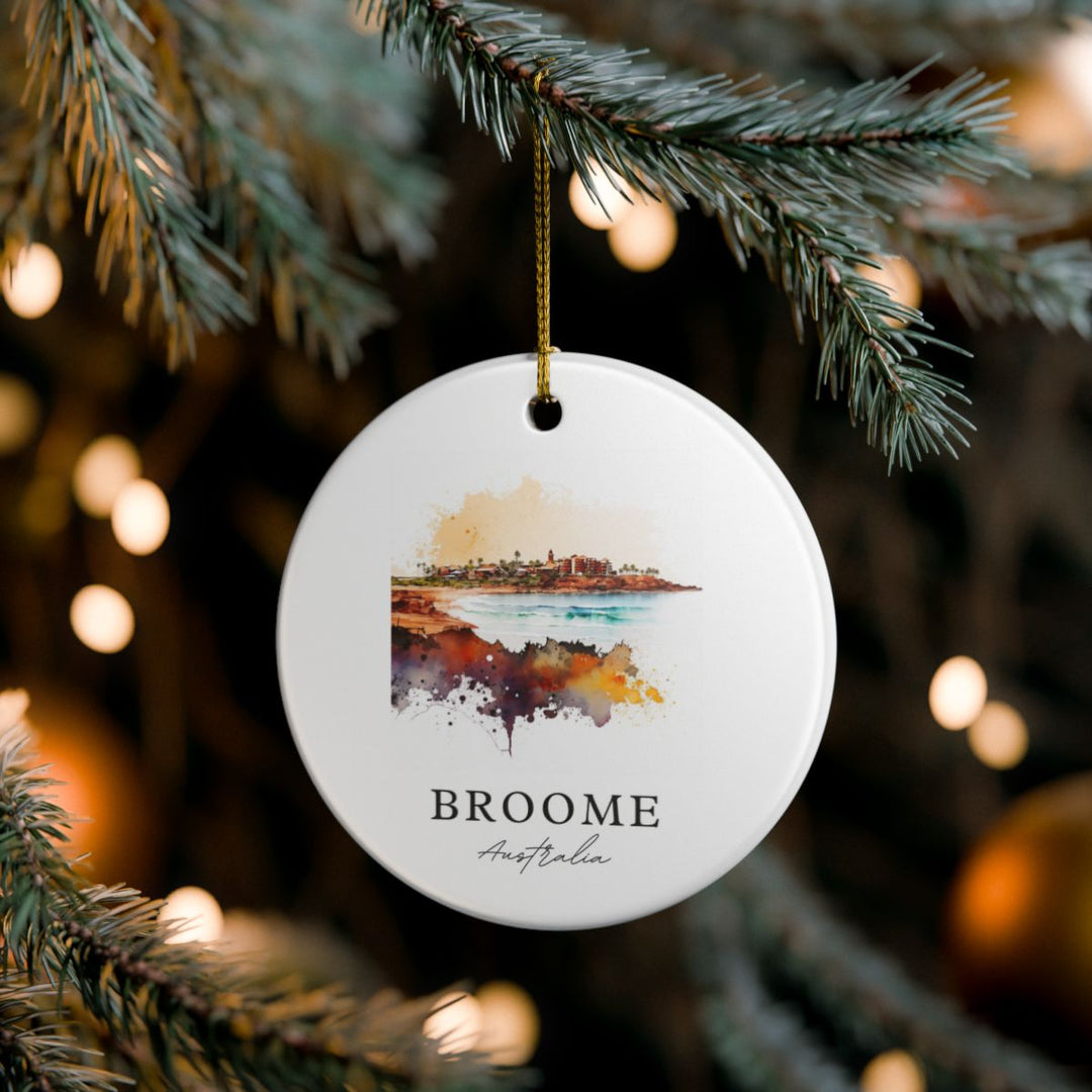 Broome Australia Ornament: Unique Broome Souvenir, Broome Australia Xmas Decor, and Authentic Broome Gift