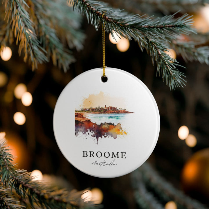 Broome Australia Ornament: Unique Broome Souvenir, Broome Australia Xmas Decor, and Authentic Broome Gift
