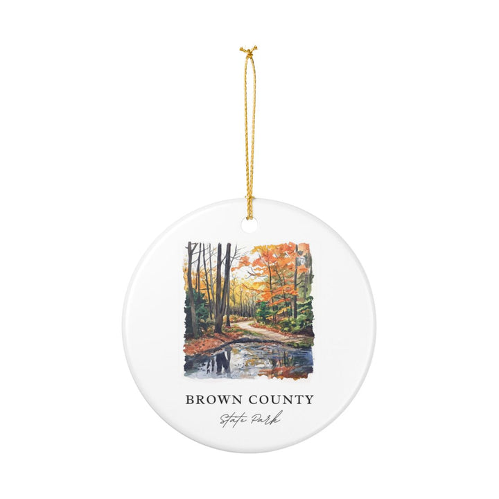 Brown County State Park Indiana Indiana Ornament: Unique Brown County State Park Indiana Souvenir, Brown County State Park Indiana Indiana Xmas Decor, and Authentic Brown County State Park Indiana Gift